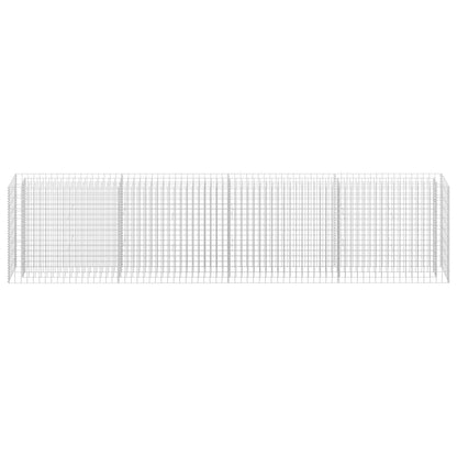 Gabionen-Hochbeet Verzinkter Stahl 360×30×90 cm - Pazzar.ch