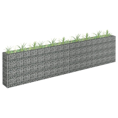 Gabionen-Hochbeet Verzinkter Stahl 360×30×90 cm - Pazzar.ch