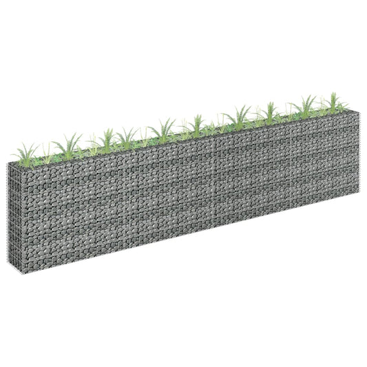 Gabionen-Hochbeet Verzinkter Stahl 360×30×90 cm - Pazzar.ch