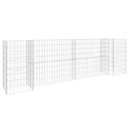 H-förmiger Gabionen-Pflanzkorb Stahldraht 260x40x80 cm - Pazzar.ch