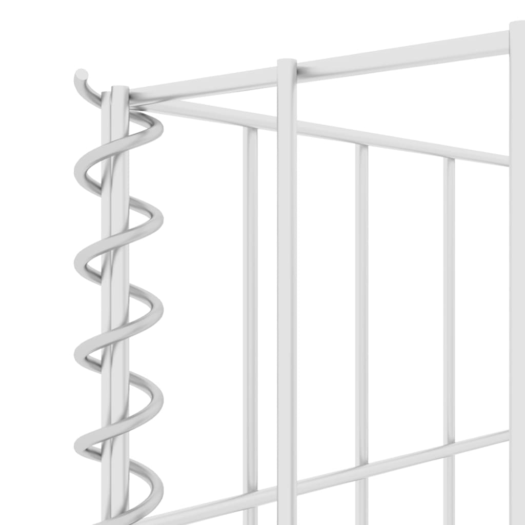 H-förmiger Gabionen-Pflanzkorb Stahldraht 260x40x80 cm - Pazzar.ch