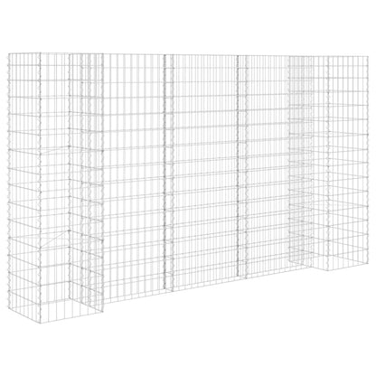 H-förmiger Gabionen-Pflanzkorb Stahldraht 260x40x150 cm - Pazzar.ch