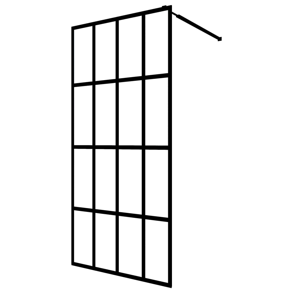 Duschwand für Walk-in Dusche Mattes Sicherheitsglas 140x195 cm - Pazzar.ch