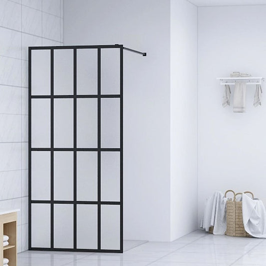Duschwand für Walk-in Dusche Mattes Sicherheitsglas 140x195 cm - Pazzar.ch