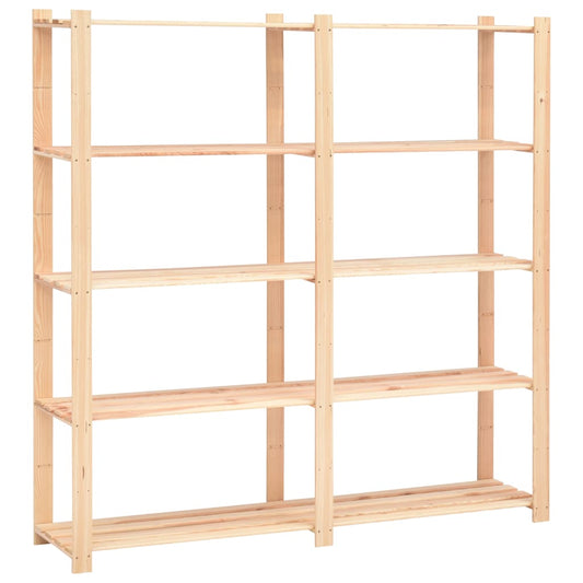 Lagerregal mit 5 Böden 170×38×170 cm Kiefer Massivholz 500 kg - Pazzar.ch