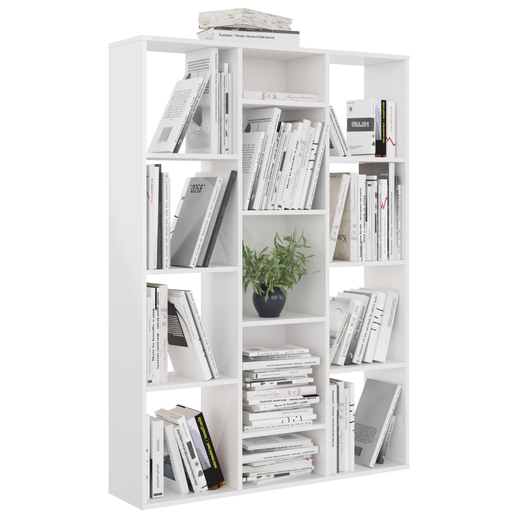Raumteiler/Bücherregal Hochglanz-Weiß 100x24x140 cm - Pazzar.ch