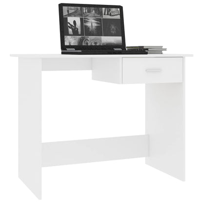 Schreibtisch Weiß 100x50x76 cm Holzwerkstoff - Pazzar.ch