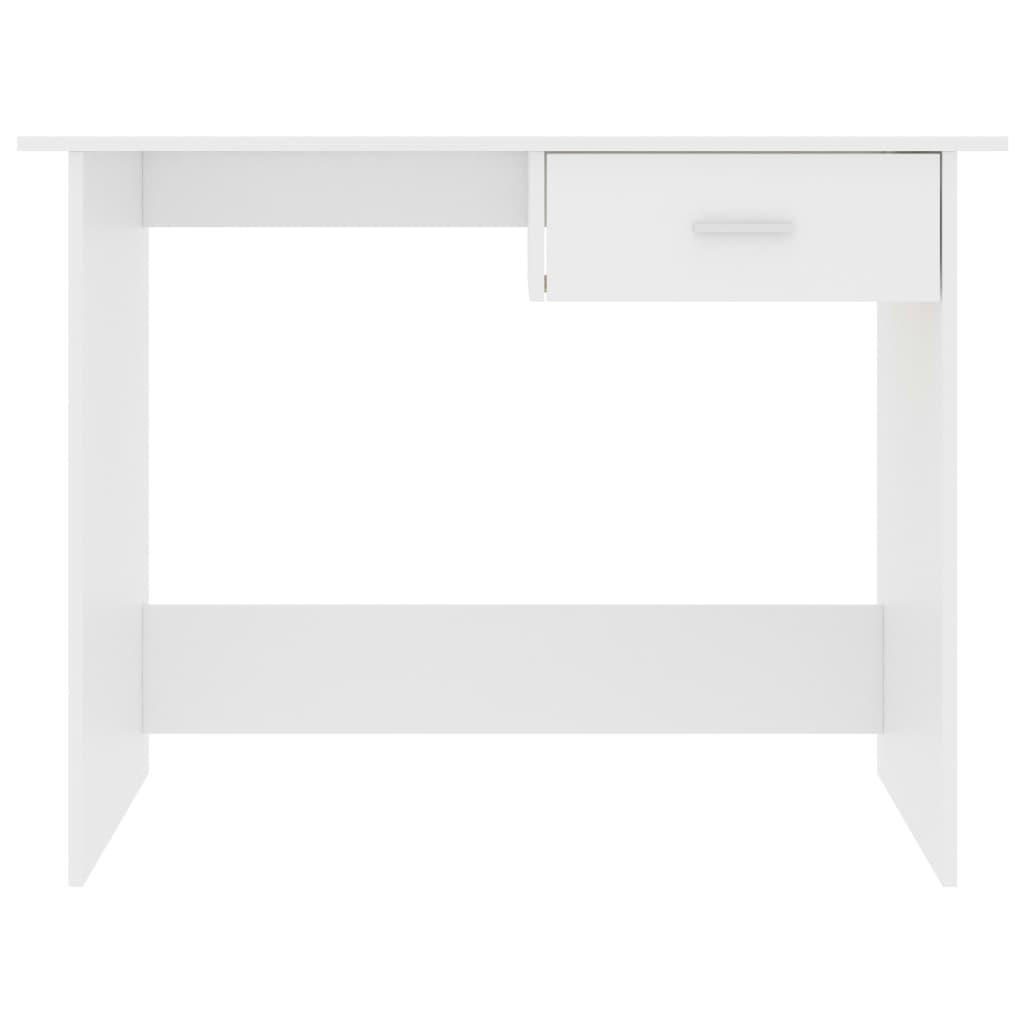Schreibtisch Weiß 100x50x76 cm Holzwerkstoff - Pazzar.ch