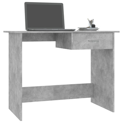 Schreibtisch Betongrau 100×50×76 cm Holzwerkstoff - Pazzar.ch