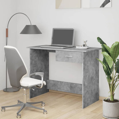Schreibtisch Betongrau 100×50×76 cm Holzwerkstoff - Pazzar.ch