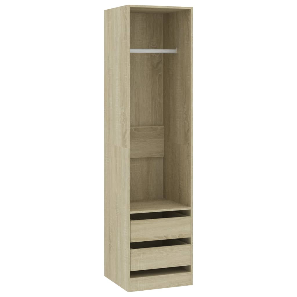 Kleiderschrank mit Schubladen Sonoma-Eiche 50x50x200 cm - Pazzar.ch