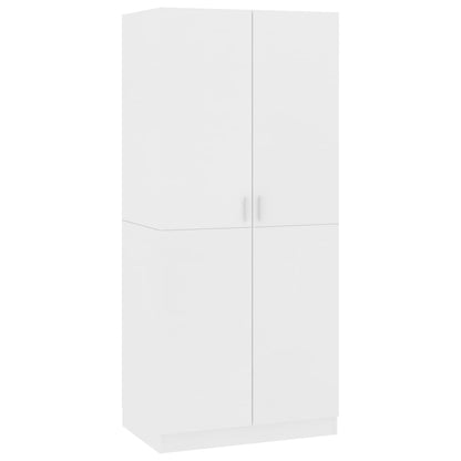 Kleiderschrank Weiß 80x52x180 cm Holzwerkstoff - Pazzar.ch