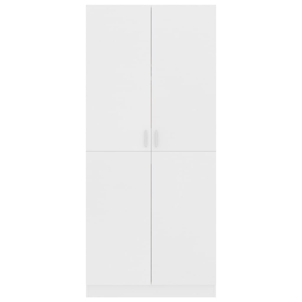Kleiderschrank Weiß 80x52x180 cm Holzwerkstoff - Pazzar.ch