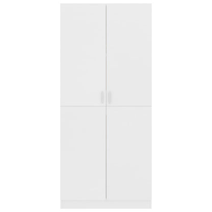 Kleiderschrank Weiß 80x52x180 cm Holzwerkstoff - Pazzar.ch