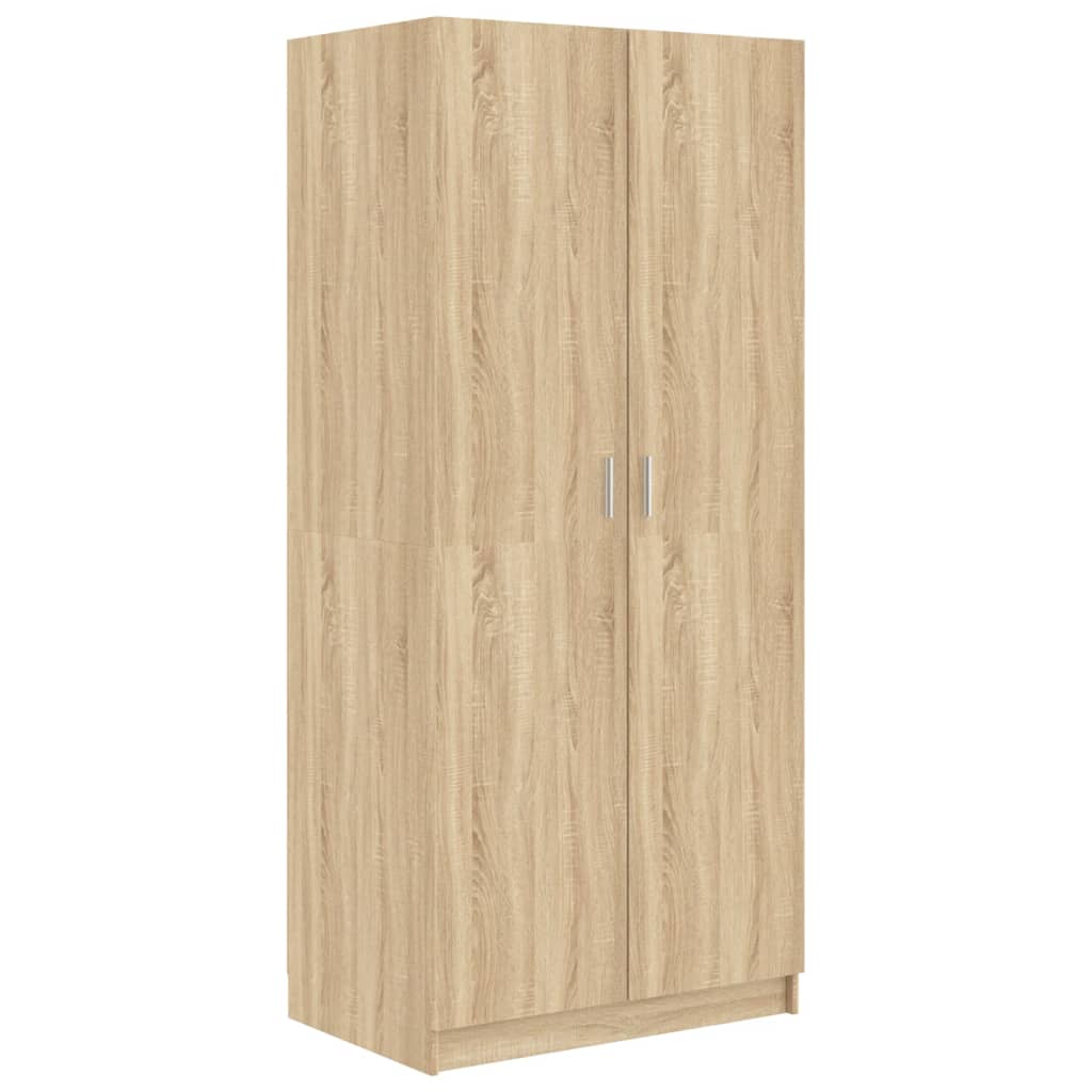 Kleiderschrank Sonoma-Eiche 80x52x180 cm Holzwerkstoff - Pazzar.ch