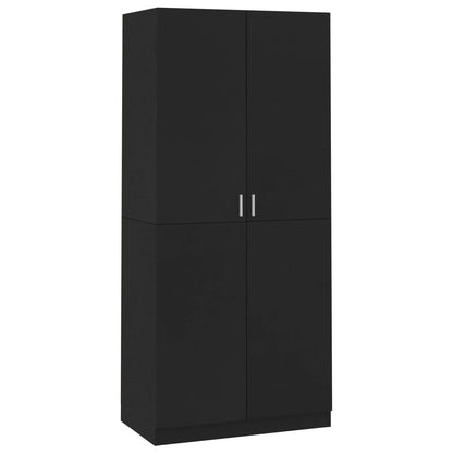 Kleiderschrank Schwarz 90x52x200 cm Holzwerkstoff - Pazzar.ch