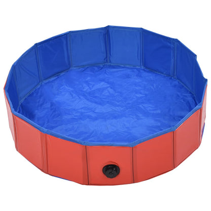 Hundepool Faltbar Rot 80×20 cm PVC - Pazzar.ch