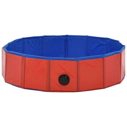 Hundepool Faltbar Rot 80×20 cm PVC - Pazzar.ch