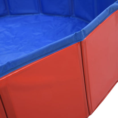 Hundepool Faltbar Rot 80×20 cm PVC - Pazzar.ch
