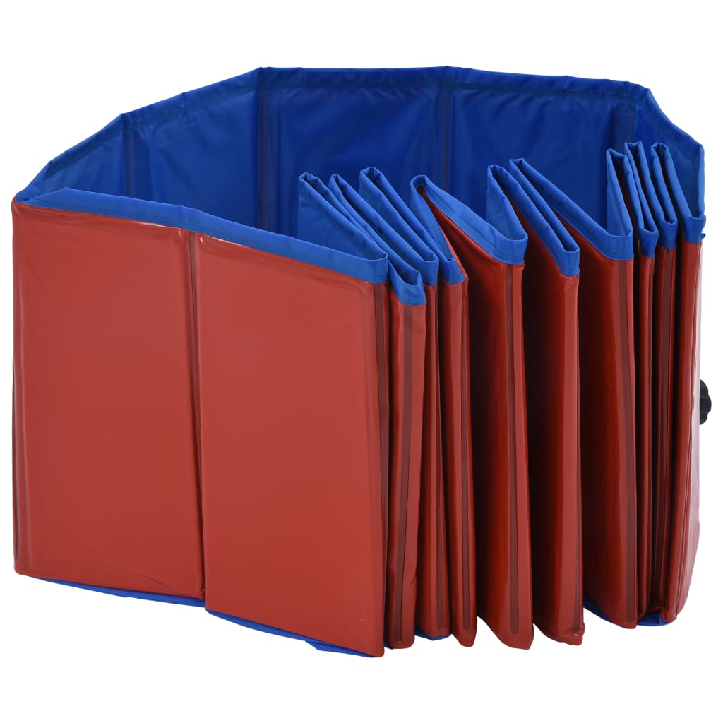 Hundepool Faltbar Rot 120 x 30 cm PVC - Pazzar.ch