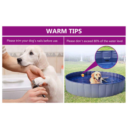 Hundepool Faltbar Rot 120 x 30 cm PVC - Pazzar.ch