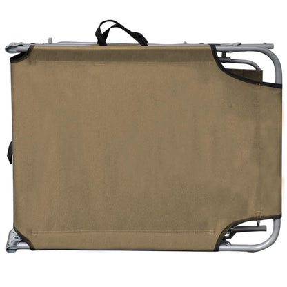 Klappliege mit Sonnenschutz Taupe Aluminium - Pazzar.ch