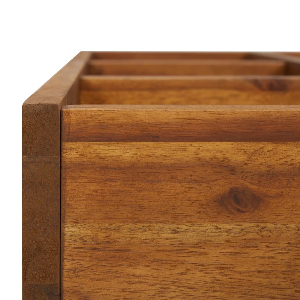 Garten-Hochbeet für Kräuter Massivholz Akazie 60 x 60 x 15 cm - Pazzar.ch
