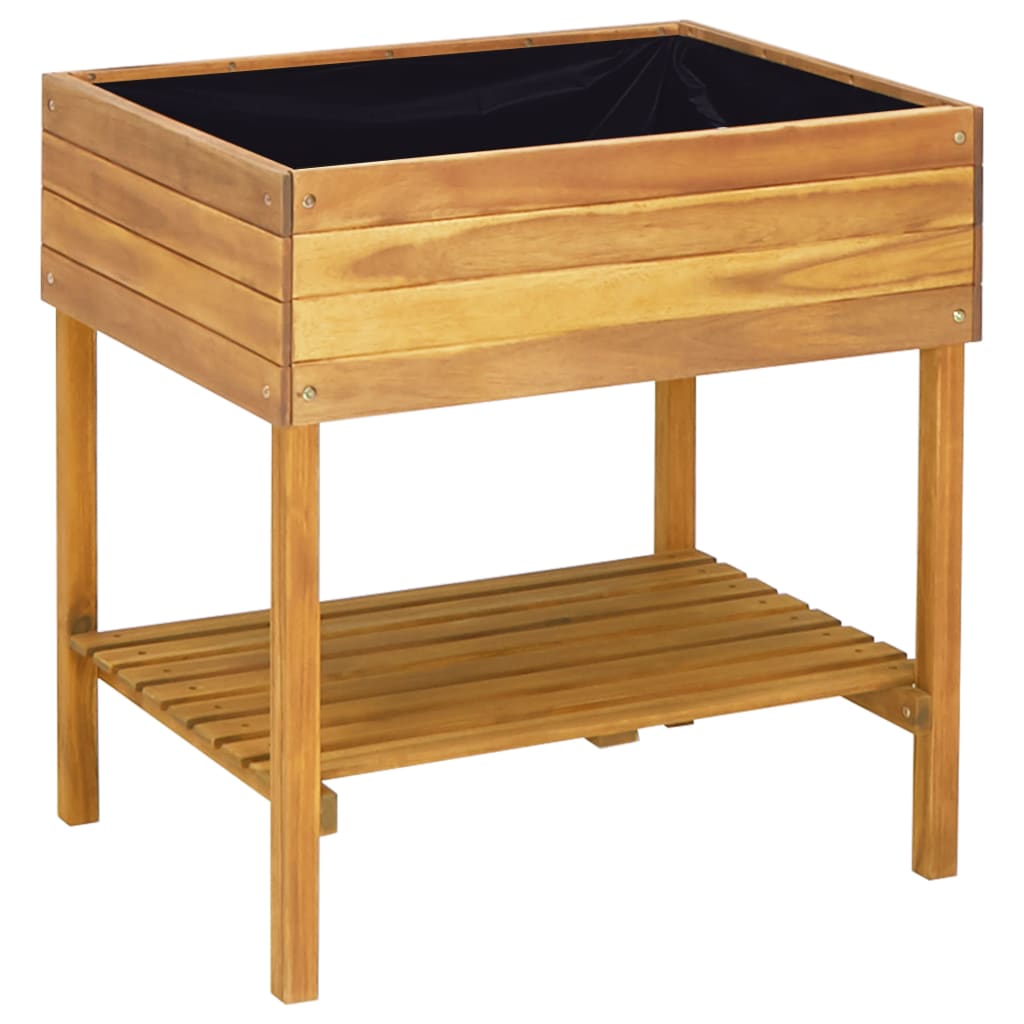 Hochkübel 78,5 x 58,5 x 78,5 cm Massivholz Akazie - Pazzar.ch