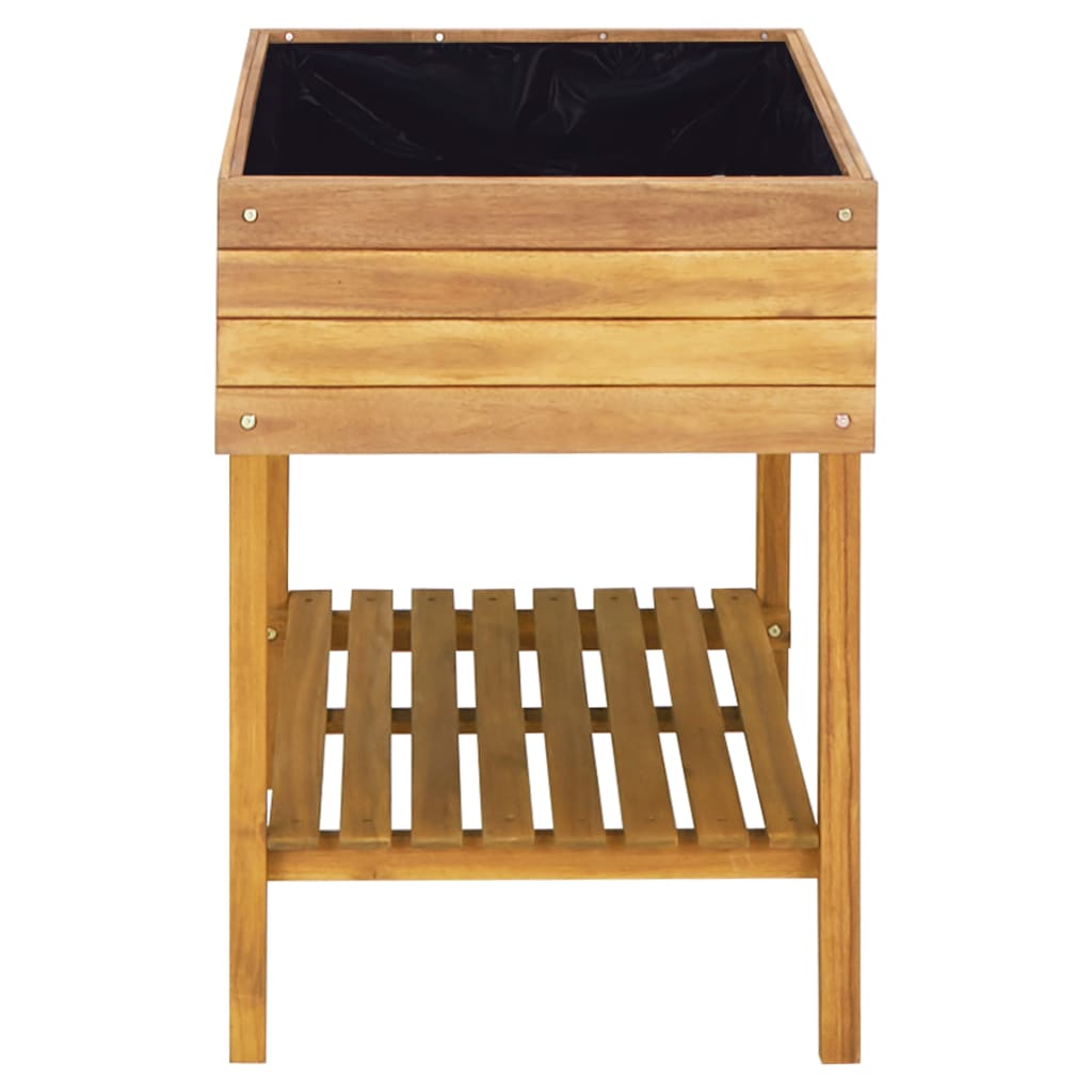 Hochkübel 78,5 x 58,5 x 78,5 cm Massivholz Akazie - Pazzar.ch