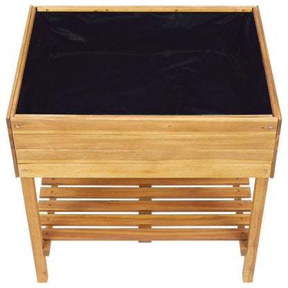 Hochkübel 78,5 x 58,5 x 78,5 cm Massivholz Akazie - Pazzar.ch