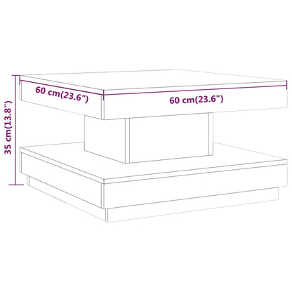Couchtisch Grau 60x60x35 cm MDF - Pazzar.ch