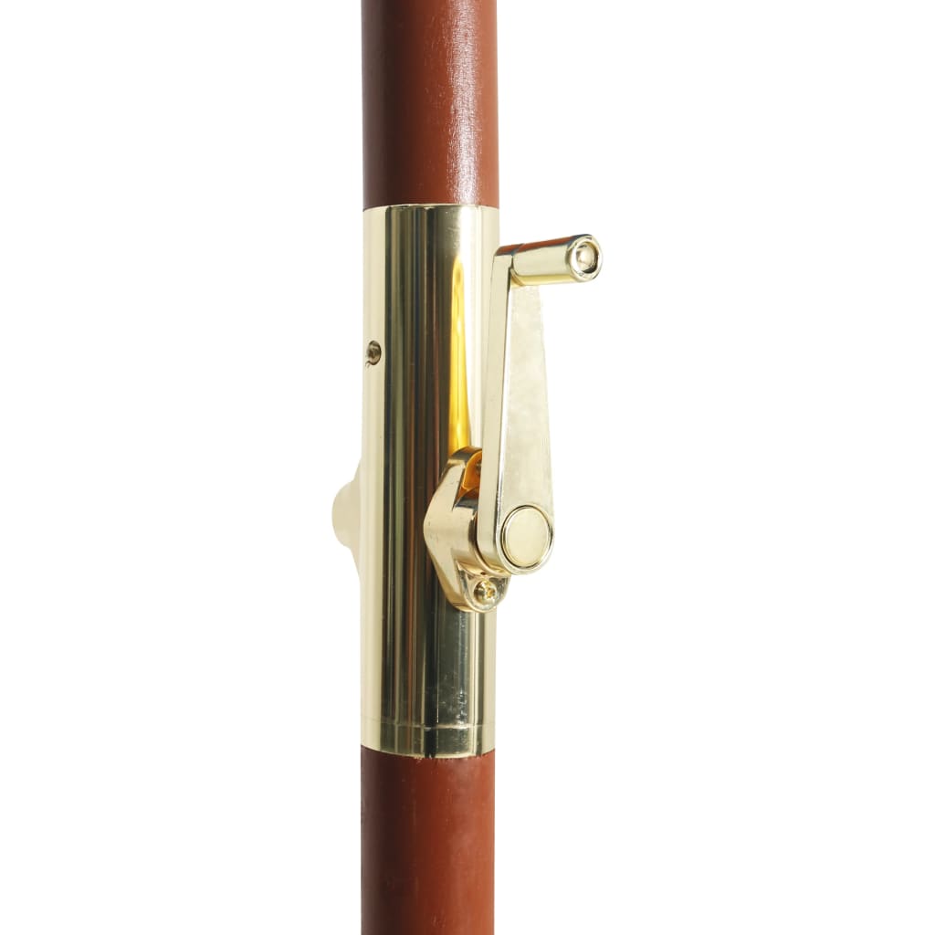 Sonnenschirm mit Holz-Mast 300 x 258 cm Schwarz - Pazzar.ch
