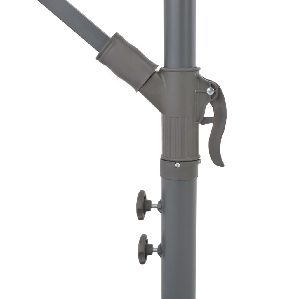 Ampelschirm mit Alu-Mast 300 cm Schwarz - Pazzar.ch
