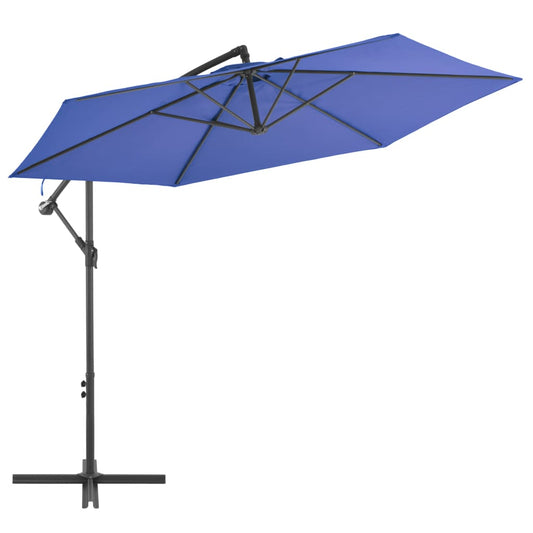 Ampelschirm mit Alu-Mast 300 cm Blau - Pazzar.ch