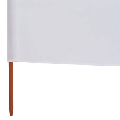 5-teiliges Windschutzgewebe 600 x 120 cm Sandweiß - Pazzar.ch