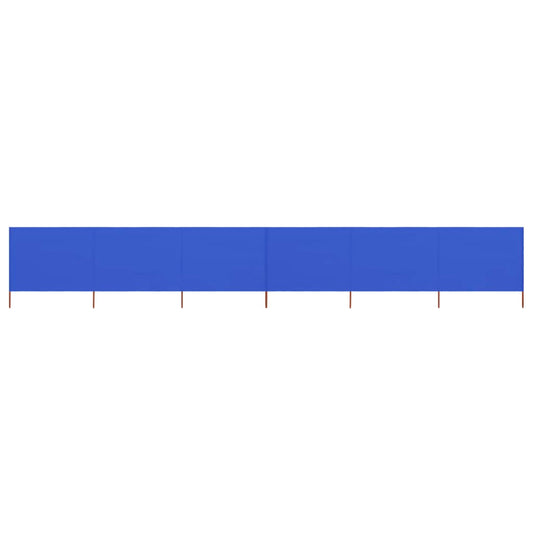 6-teiliges Windschutzgewebe 800 x 80 cm Azurblau - Pazzar.ch