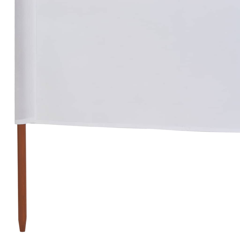 6-teiliges Windschutzgewebe 800 x 120 cm Sandweiß - Pazzar.ch
