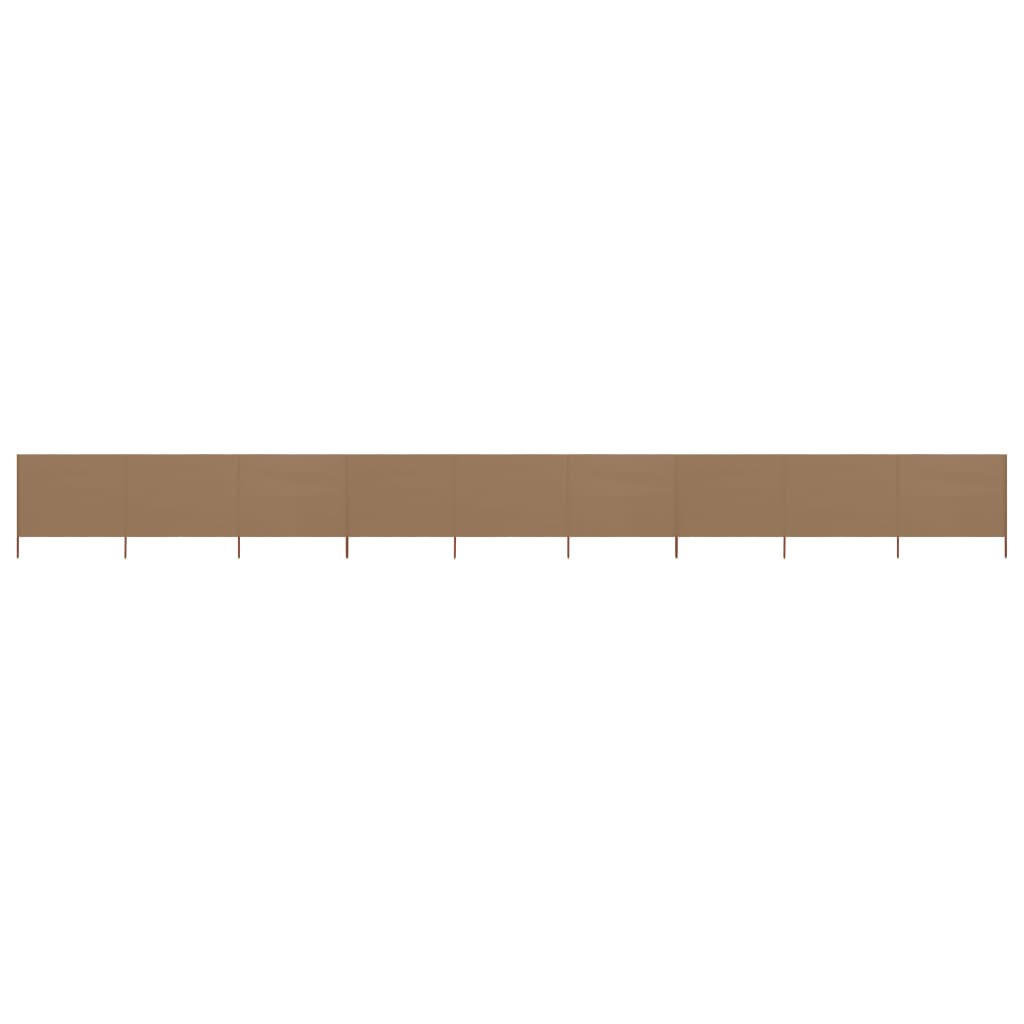 9-teiliges Windschutzgewebe 1200 x 120 cm Taupe - Pazzar.ch