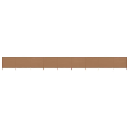 9-teiliges Windschutzgewebe 1200 x 120 cm Taupe - Pazzar.ch