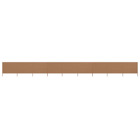 9-teiliges Windschutzgewebe 1200 x 120 cm Taupe - Pazzar.ch