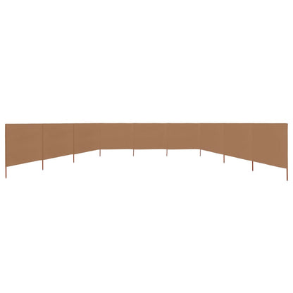 9-teiliges Windschutzgewebe 1200 x 120 cm Taupe - Pazzar.ch