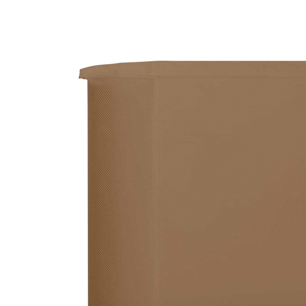 9-teiliges Windschutzgewebe 1200 x 120 cm Taupe - Pazzar.ch