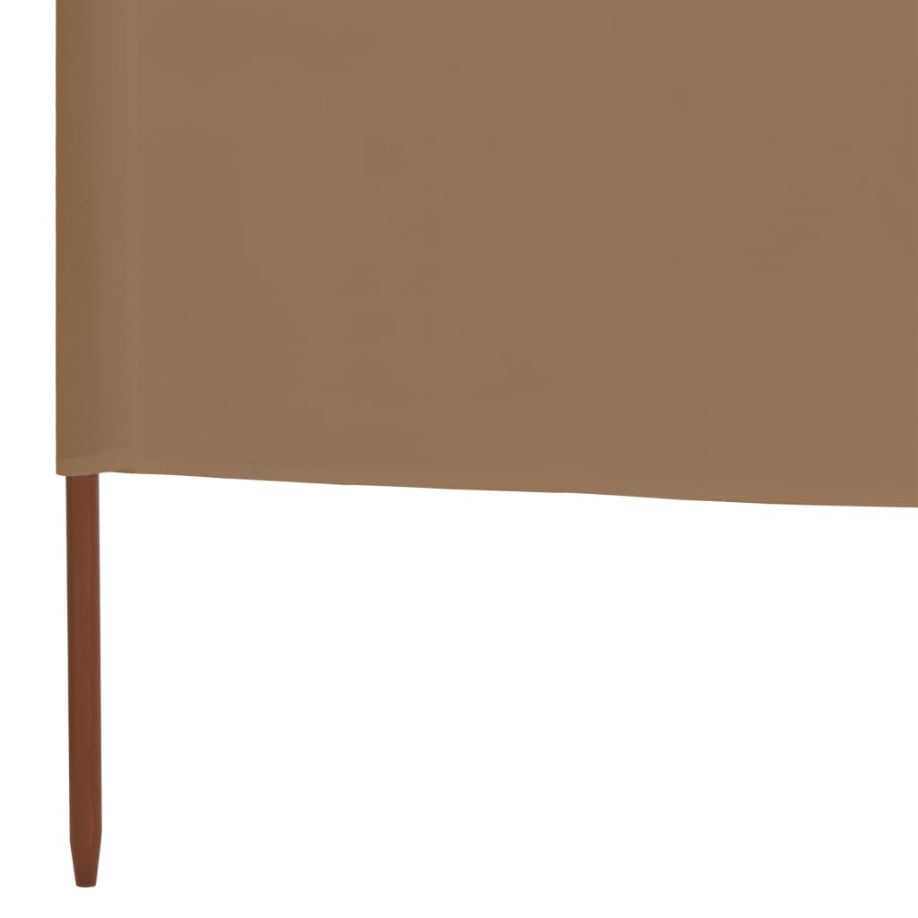 9-teiliges Windschutzgewebe 1200 x 120 cm Taupe - Pazzar.ch