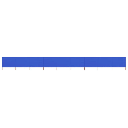 9-teiliges Windschutzgewebe 1200 x 120 cm Azurblau - Pazzar.ch