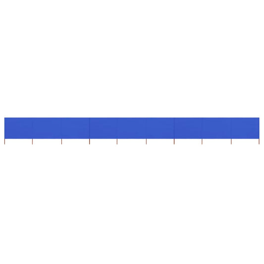 9-teiliges Windschutzgewebe 1200 x 120 cm Azurblau - Pazzar.ch
