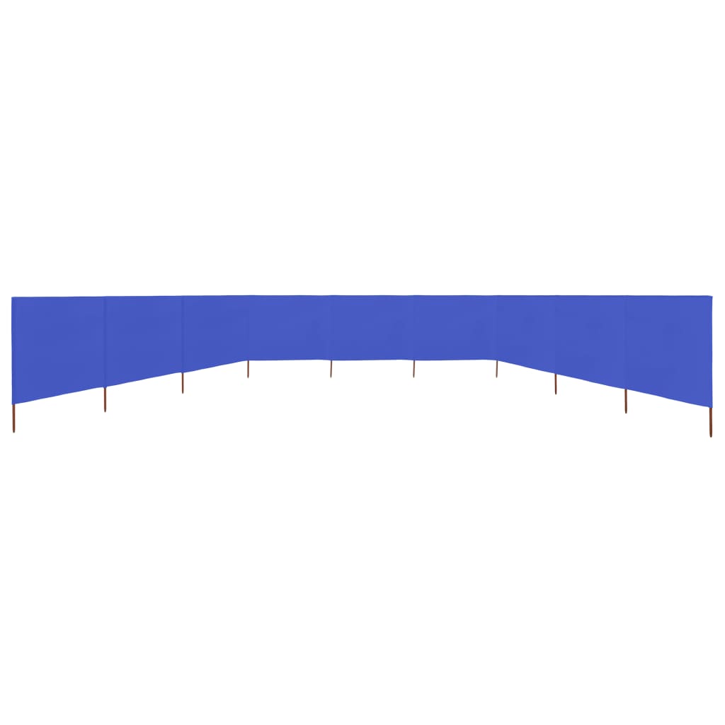 9-teiliges Windschutzgewebe 1200 x 120 cm Azurblau - Pazzar.ch