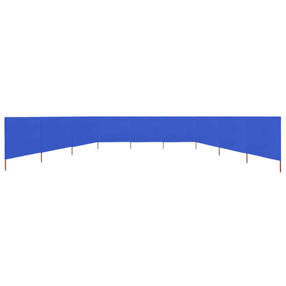 9-teiliges Windschutzgewebe 1200 x 120 cm Azurblau - Pazzar.ch