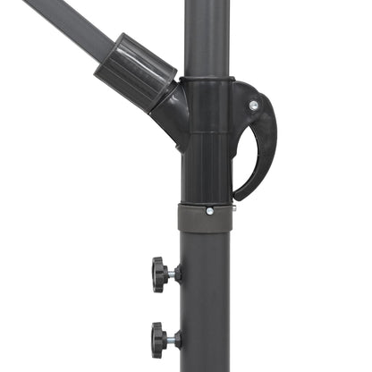 Ampelschirm Schwarz 3 m Aluminium-Mast - Pazzar.ch