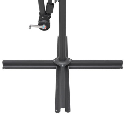 Ampelschirm Schwarz 3 m Aluminium-Mast - Pazzar.ch