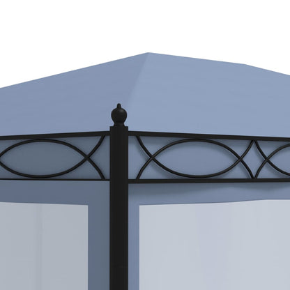 Pavillon mit Mückennetze 3x4 m Anthrazit Stahl - Pazzar.ch